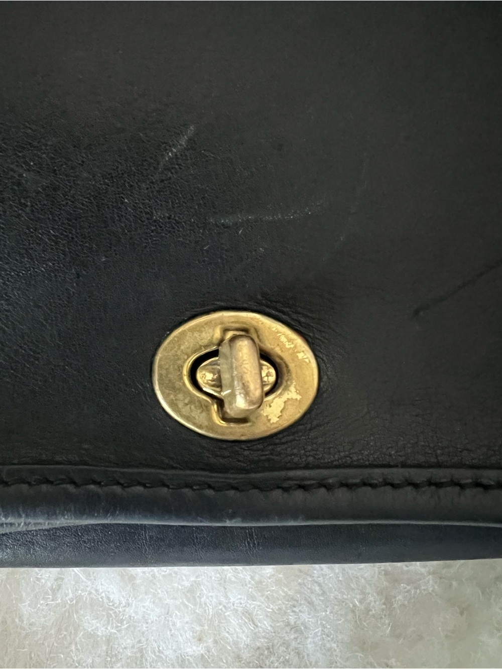Coach Black Leather "Penny Pocket Purse" Crossbody Authentic vintage style 9755 - Picture 10 of 15